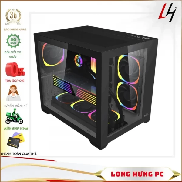 LHPC case Gaming Intel  i7 13700K | 32G Tản | RTX 3060 Doul | NVME 500G