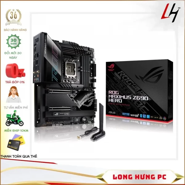 Main ASUS ROG MAXIMUS Z690 HERO (Intel Z690, Socket 1700, ATX, 4 khe RAM DDR5)