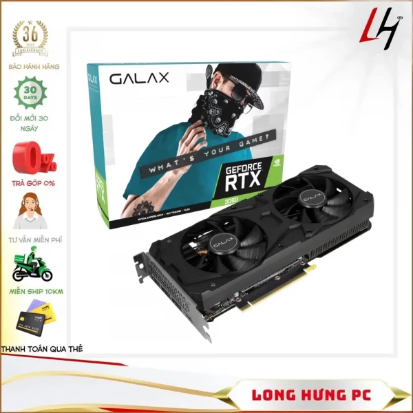 VGA GALAX GeForce RTX™ 3060 8GB 1-Click OC