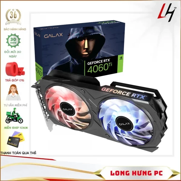 VGA GALAX GeForce RTX™ 4060 Ti 8GB EX 1-Click OC