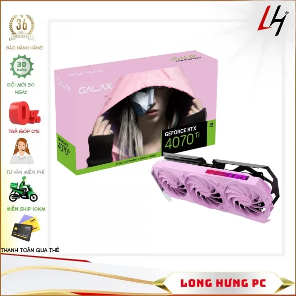 VGA GALAX GeForce RTX™ 4070 EX Gamer Pink