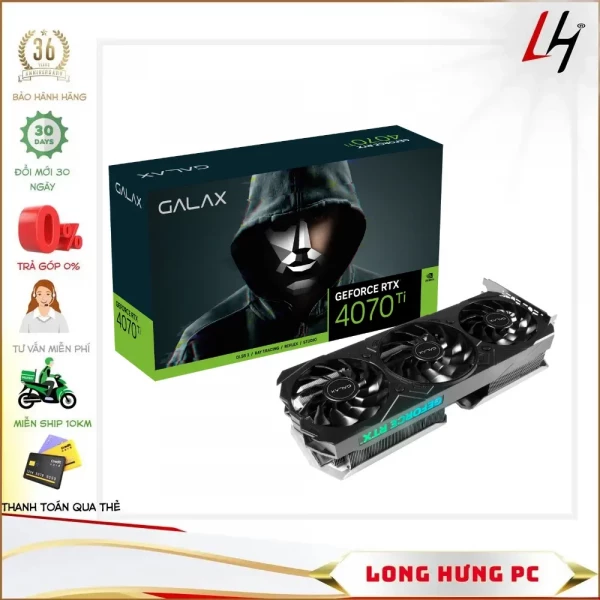 VGA GALAX GeForce RTX™ 4070 Ti EX Gamer Black