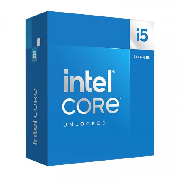CPU Intel Core i5-14600K Socket LGA1700 - 14 core 20 thread up to 5.3GHz, bao gồm 6 lõi P-core (3.5 upto 5.3GHz)/ 24MB Intel® Smart Cache/  Max TDP 181W/ Intel® UHD Graphics 770