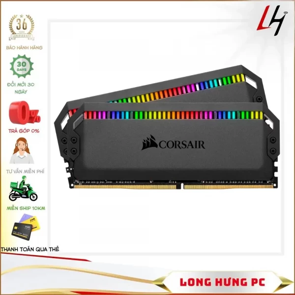 RAM CORSAIR DOMINATOR PLATINUM RGB 32GB (2x16GB) C16 DDR4 3200MHz