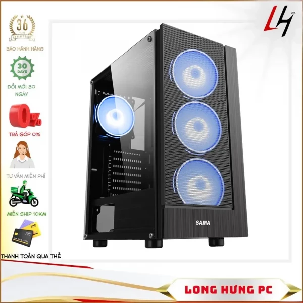 LHPC i5-12400F / H610M-E / XPG D10 1x16GB / SSD 500GB NVME M.2 / GTX 1660 Super 6G / 650W