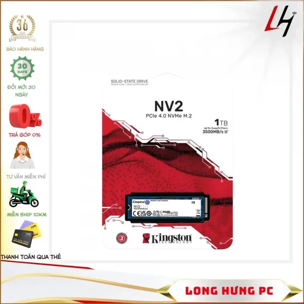 Ổ SSD Kingston NV2 1TB PCIe 4.0 x4 NVMe M.2