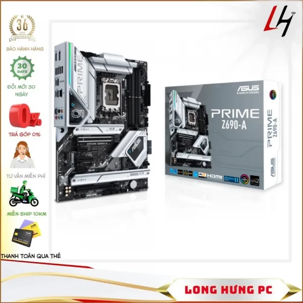 Main ASUS PRIME Z690-A (Intel Z690, Socket 1700, ATX, 4 khe Ram DDR5)