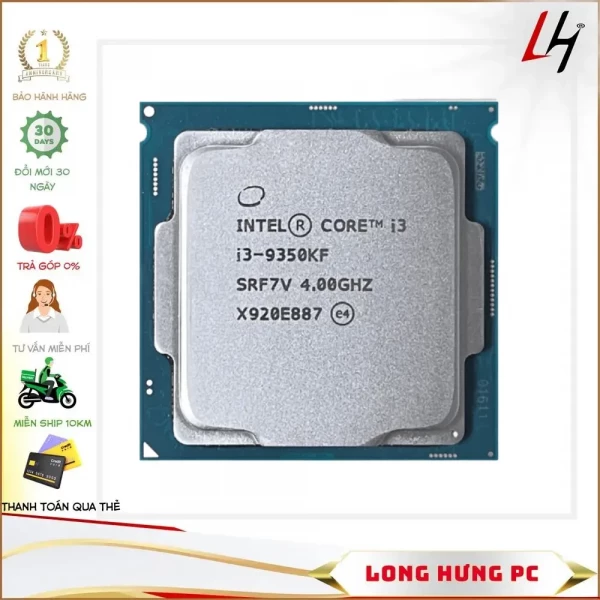 CPU intel core i3 9350KF cũ
