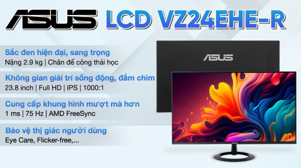 Màn hình Asus VZ24EHE-R 23.8 inch FHD
