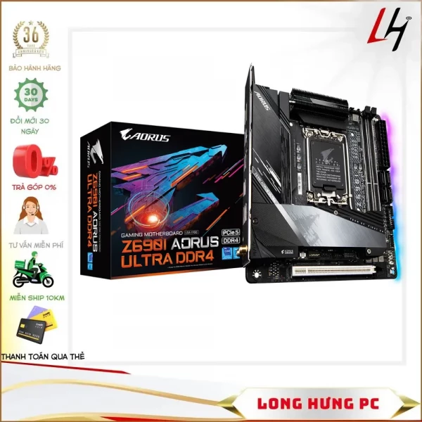 Main Gigabyte Z690I AORUS ULTRA (Intel Z690, Socket 1700, ITX, 4 khe Ram DDR4)