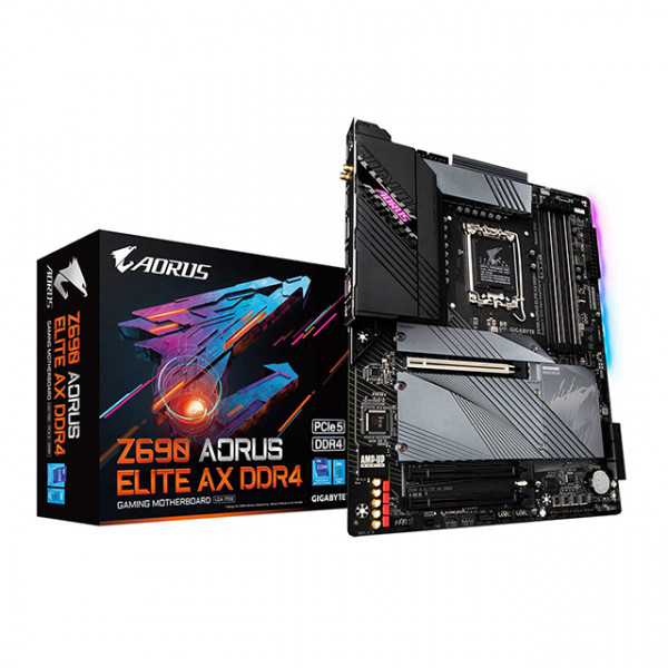 Main Gigabyte Z690 AORUS ELITE AX DDR4 (Intel Z690, Socket 1700, ATX, 4 khe Ram DDR4)