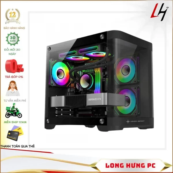 Vỏ Case KENOO ESPORT MK400 - Black bể cá