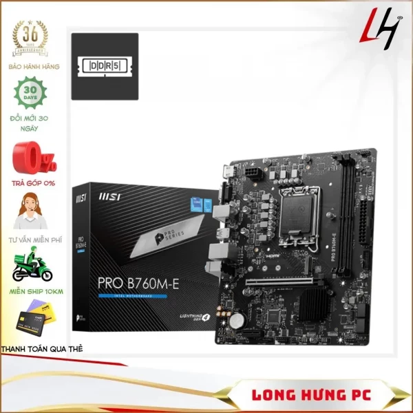 Mainboard MSI PRO B760M-E DDR5