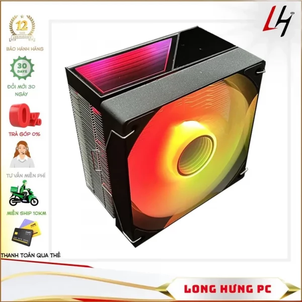 Tản Nhiệt Khí Jungle Leopard KF-400 RGB Black