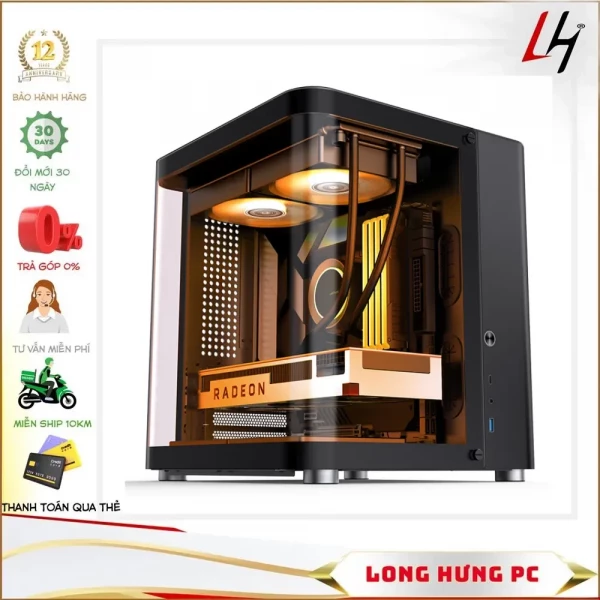 Vỏ case Jonsbo TK-1 Black ( Mid Tower/Màu Đen)