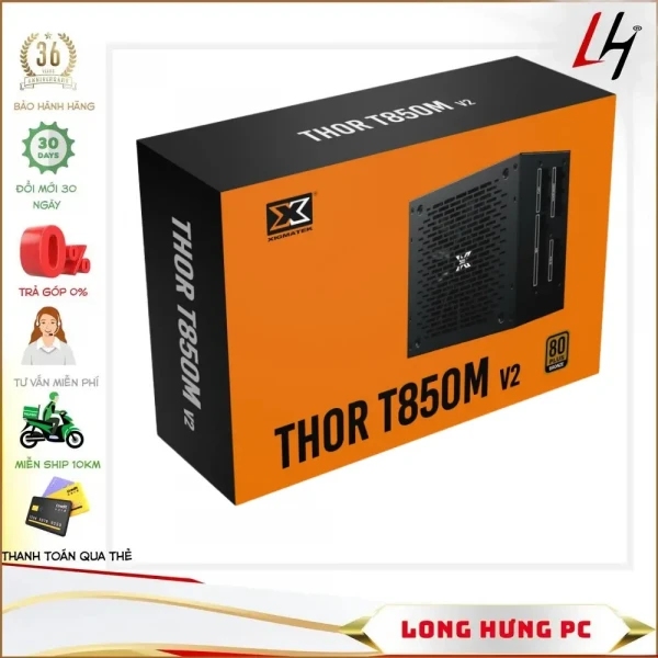 Nguồn Xigmatek THOR T850M v2 EN41754 - 850w ( 80 Plus Bronze, Full modular)