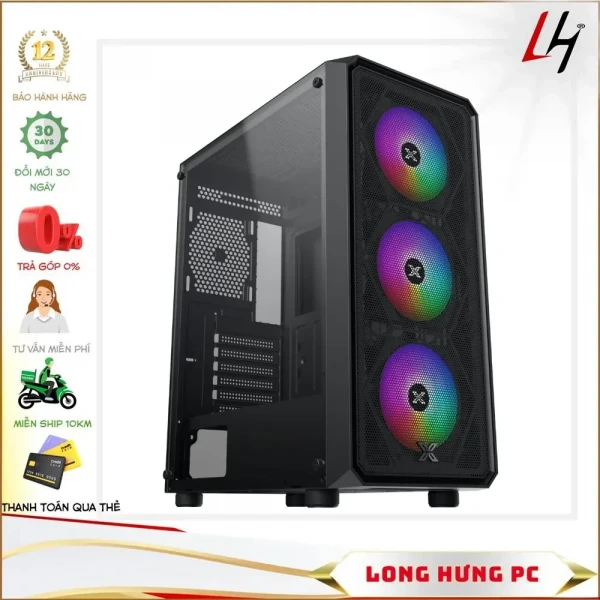Vỏ case XIGMATEK DUO X 3F (eATX/Màu đen/3fan)