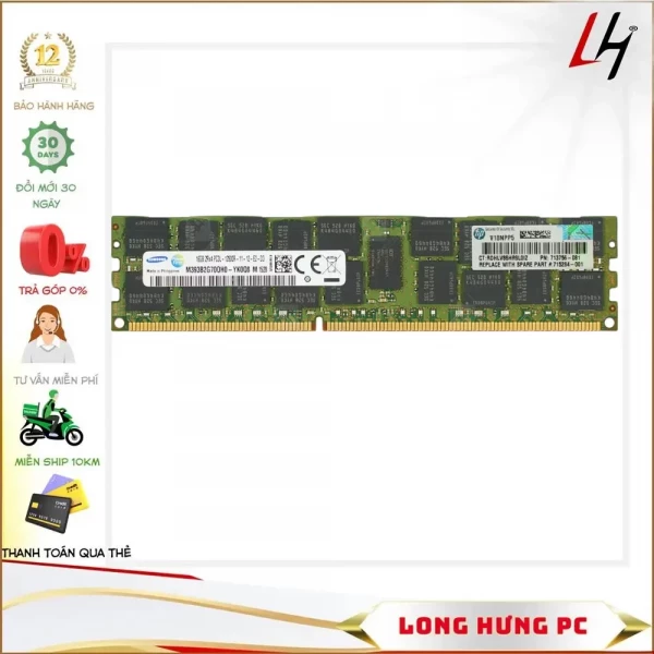 RAM SAMSUNG 16GB DDR3 1600MHz ECC REGISTERED