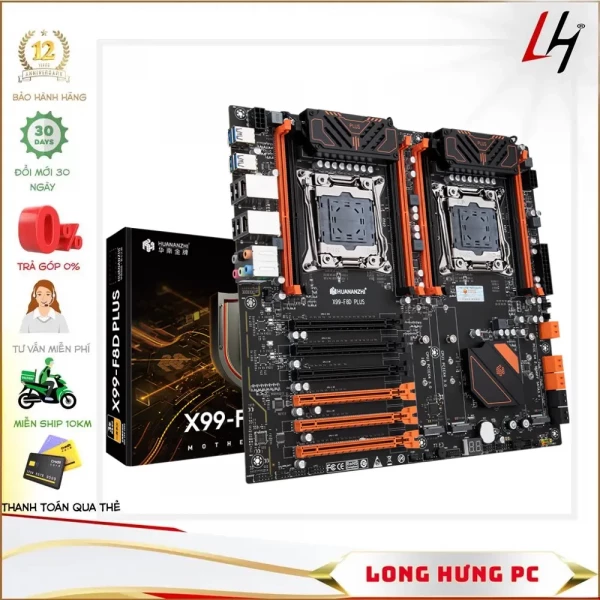 Main HUANANZHI X99-F8D Plus (Intel X99, LGA 2011-3, ATX, 8 Khe Cắm Ram DDR4)