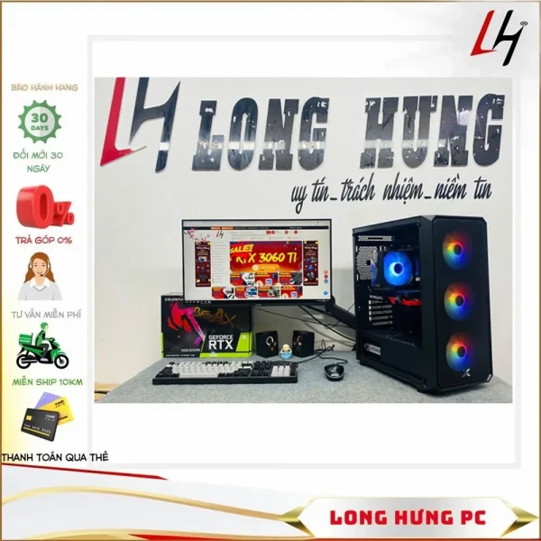 PC gaming 22: Core i5 14400F, Ram 32G, VGA 3060 12G