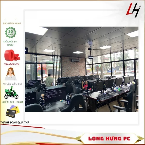 Lắp đặt phòng net 65 máy