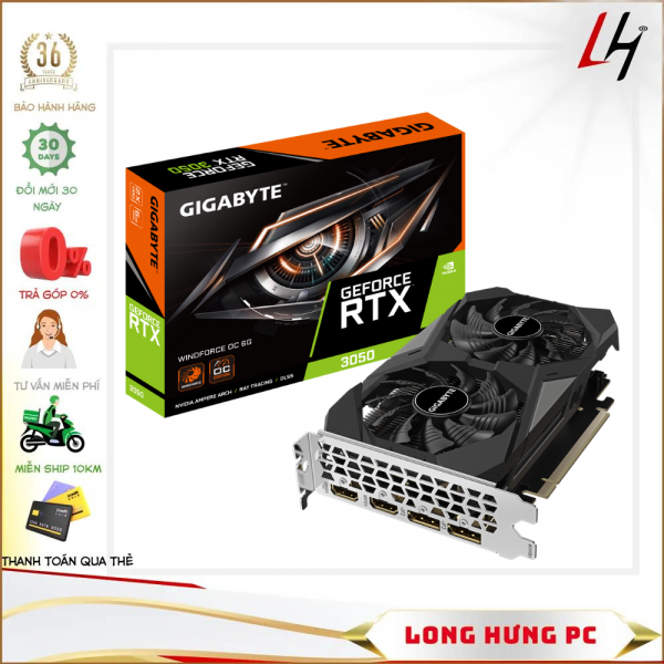 VGA Gigabyte GeForce RTX™ 3050 WINDFORCE OC 6g