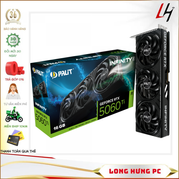 VGA Palit GeForce RTX™ 5060 Ti Infinity 3 16GB