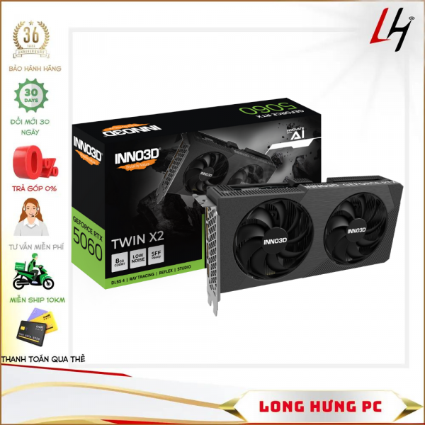 VGA INNO3D RTX 5060 Twin X2 8GB