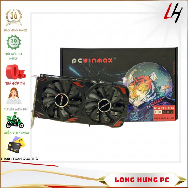 VGA PCWINMAX RADEON RX580 8GD5 256bit
