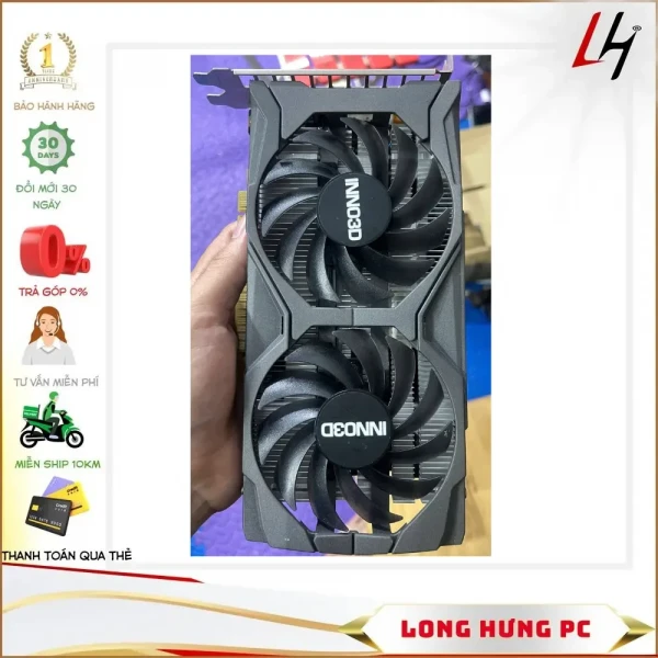 VGA Inno3D GTX1650 Super Twin OC 2X DVI-HDMI-DP GDDR6-4GB (2nd)