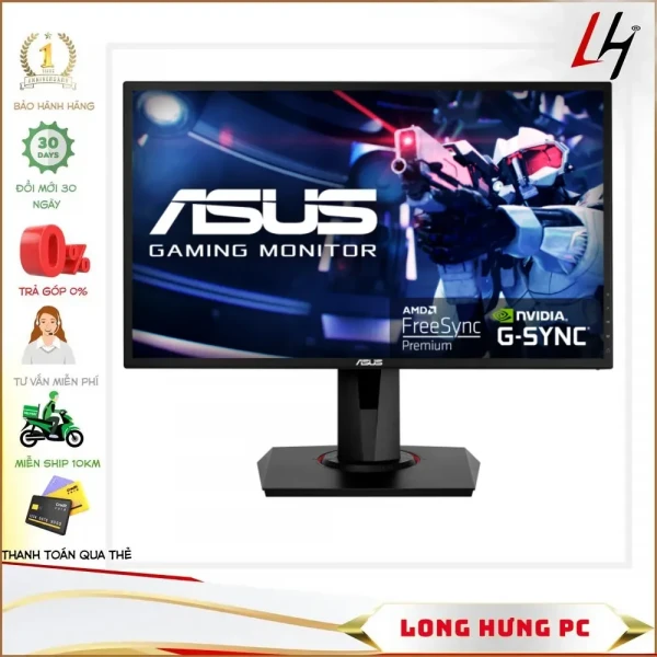 Màn hình Asus VG248QG (24 inch/FHD/TN/165Hz/0.5ms/350cd/m²/DP+HDMI+DVI/Loa 2x2W) qua sử dụng