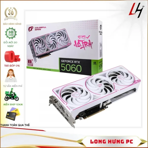 VGA Colorful iGame GeForce RTX 5060 Ultra W OC 8GB-V