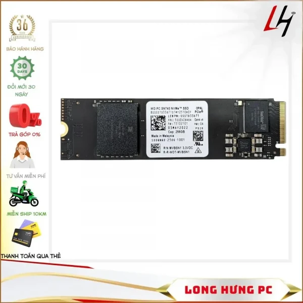 Ổ SSD M2 Nvme 256Gb WD740 Gen4