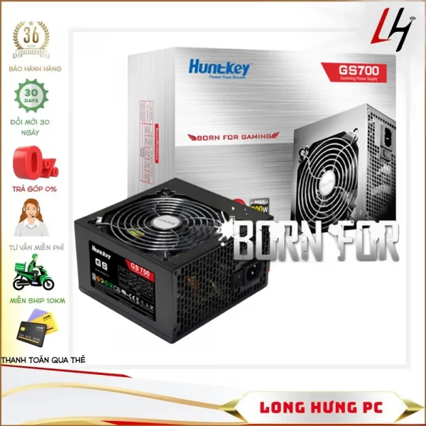 Nguồn Huntkey 700W - GS700 (80 Plus/Non Modular)