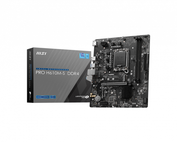 Mainboard MSI PRO H610M-S DDR4 (Intel H610/ Socket 1700/ M-ATX/ 2 khe ram)