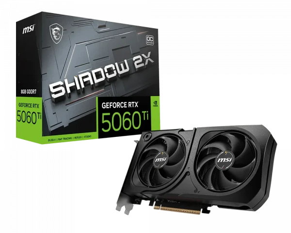 VGA MSI RTX 5060 Ti 8GB SHADOW 2X OC PLUS