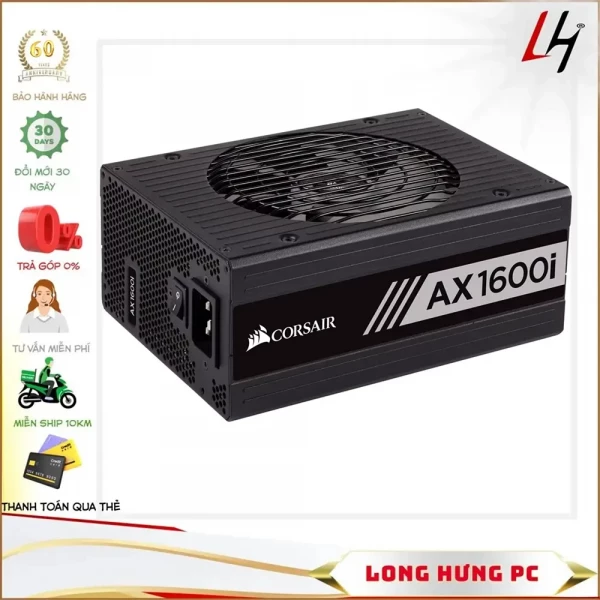 Nguồn Corsair AX1600i 1600W (80 Plus Titanium/Full Modular)