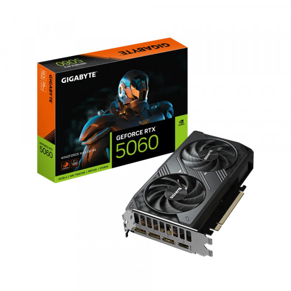 	VGA Gigabyte RTX 5060 WINDFORCE MAX OC 8GB (N5060WF2MAX OC-8GD)
