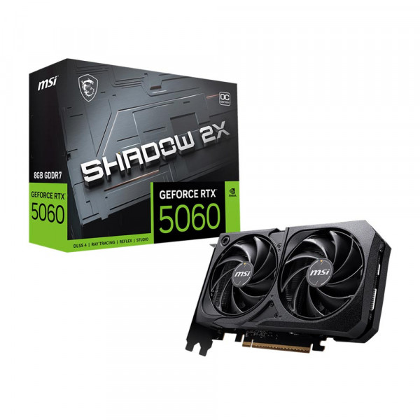 VGA MSI RTX 5060 SHADOW 2X OC | 8GB GDDR7