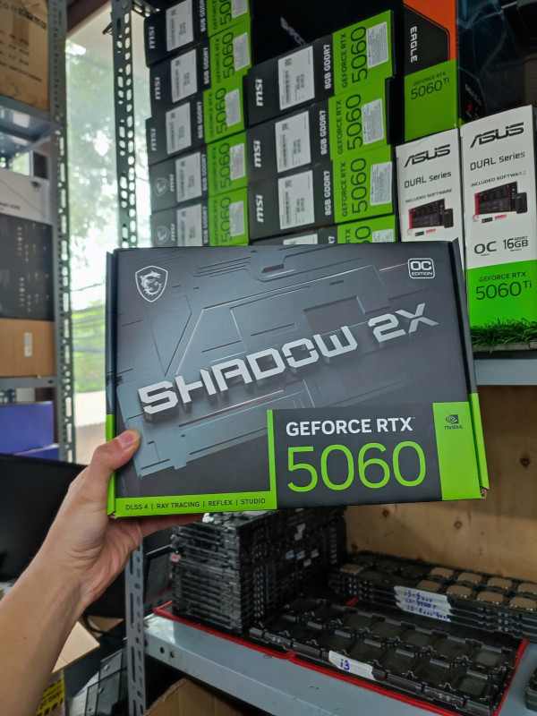 VGA MSI RTX 5060 SHADOW 2X OC | 8GB GDDR7 BH trên 30 tháng - Lướt