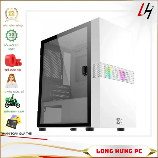 Vỏ case Xigmatek AERO FADIL 1F Artic White (Mini Tower/Màu Trắng)