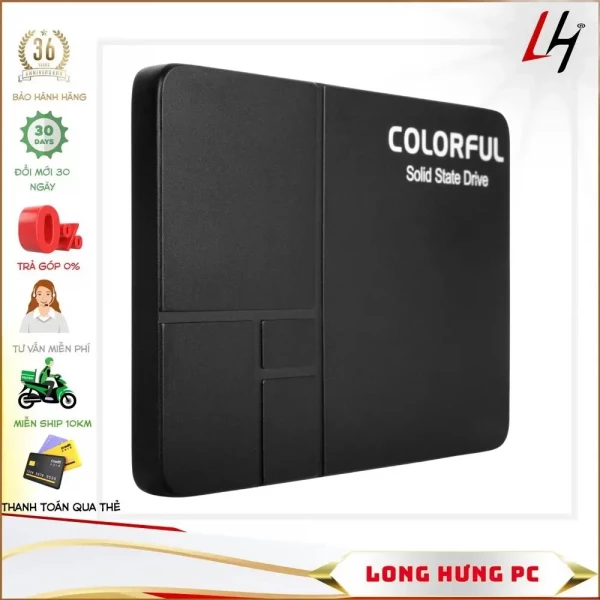 Ổ Cứng SSD Colorful SL500 240G (2.5 inch, Sata3 6Gb/s, Đọc 540MB/s - Ghi 420MB/s)