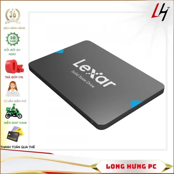 Ổ Cứng SSD Lexar NQ100 240GB (2.5 inch Sata III, Đọc 550MB/s - Ghi 445MB/s)