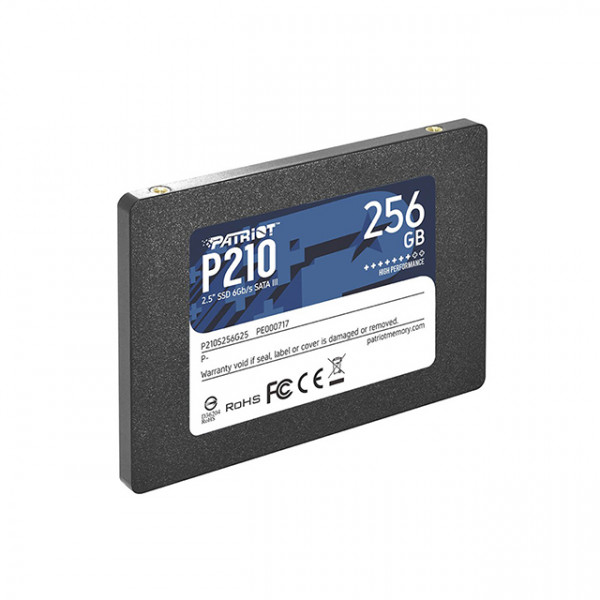 Ổ Cứng SSD Patriot P210 256Gb (2.5 inch Sata III, Đọc 500MB/s - Ghi 400MB/s)