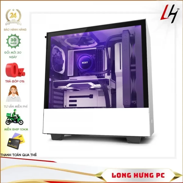 Vỏ Case NZXT H510i (Mid Tower/Màu Trắng)