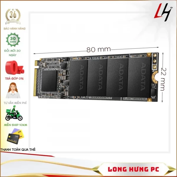 Ổ cứng SSD ADATA XPG SX6000NP LITE 512GB M2 NVMe 2280 (Đọc 1800MB/s - Ghi 1200MB/s)