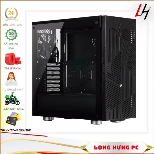 Vỏ Case Corsair 275R Airflow TG Black (Mid Tower/Màu Đen)