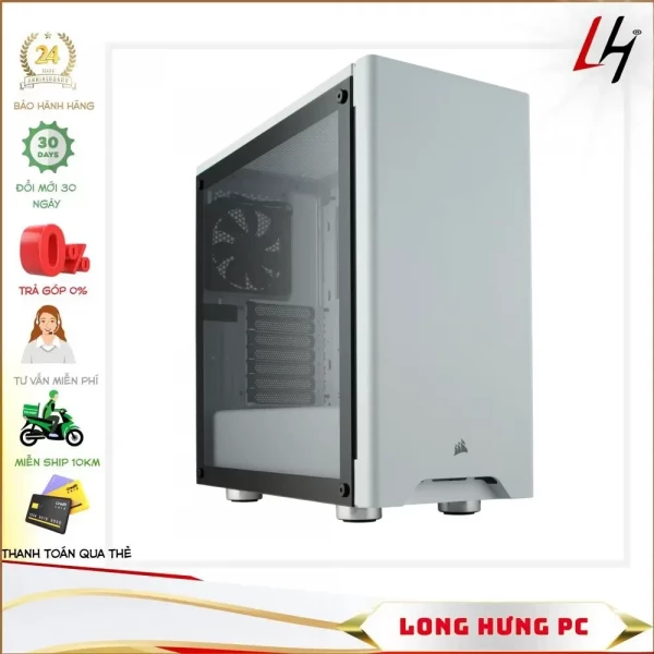 Vỏ máy tính Corsair 275R White( Mid Tower/Màu Trắng)