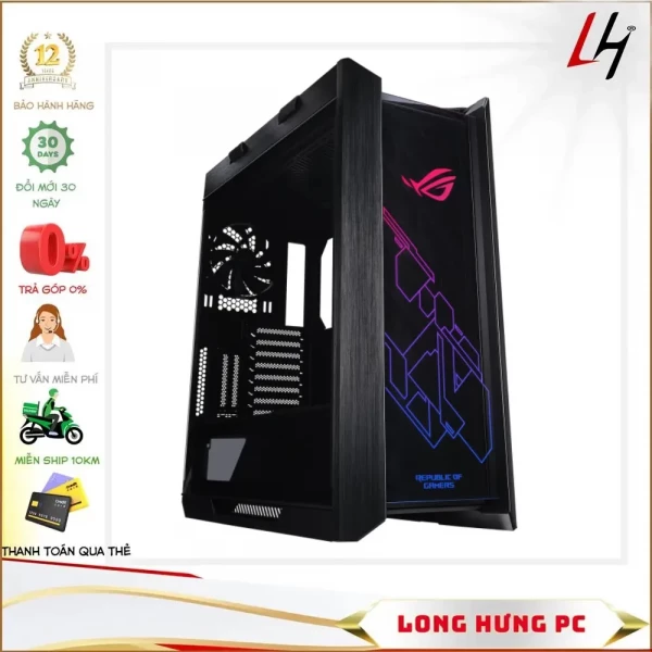 Vỏ Case ASUS ROG Strix Helios GX601 (Mid Tower/Màu Đen)