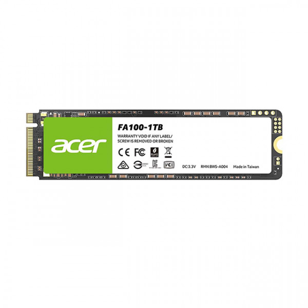Ổ cứng SSD Acer FA100 1TB M.2 NVMe (Đọc 3300MB/s - Ghi 2700MB/s)